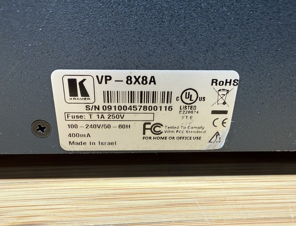Kramer VP-8X8A Audio Matrix Switch