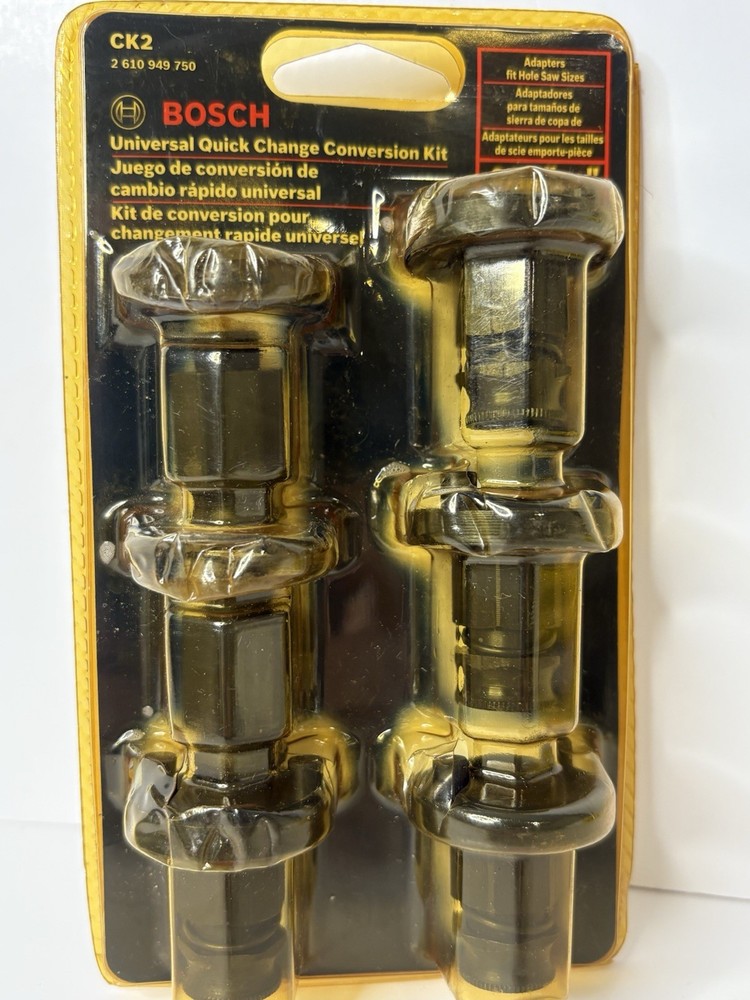 Bosch CK2 6 piece Universal Quick Change Conversion Kit 9/16"-6" New