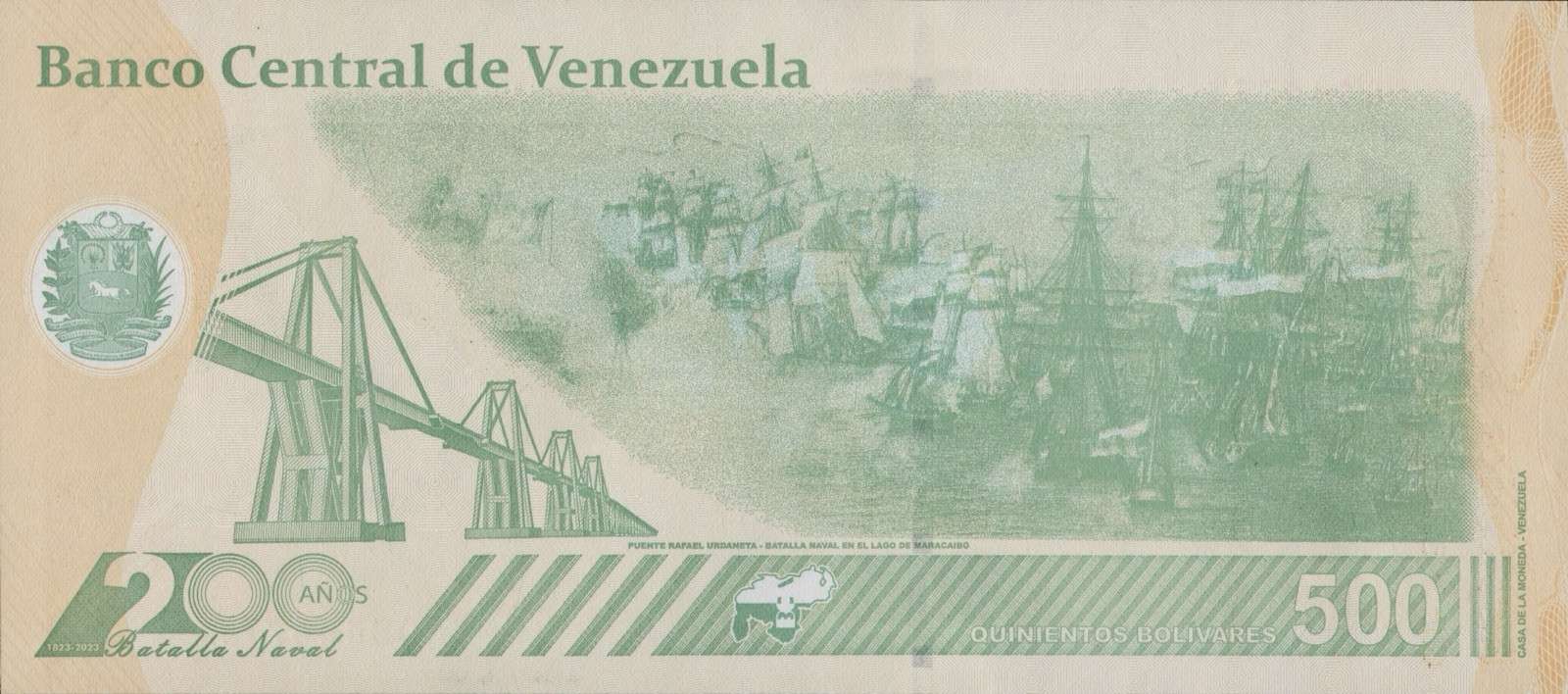 VENEZUELA 500 DIGITALES 2023 qty 5 Cir. 500 million bolivar soberano USA