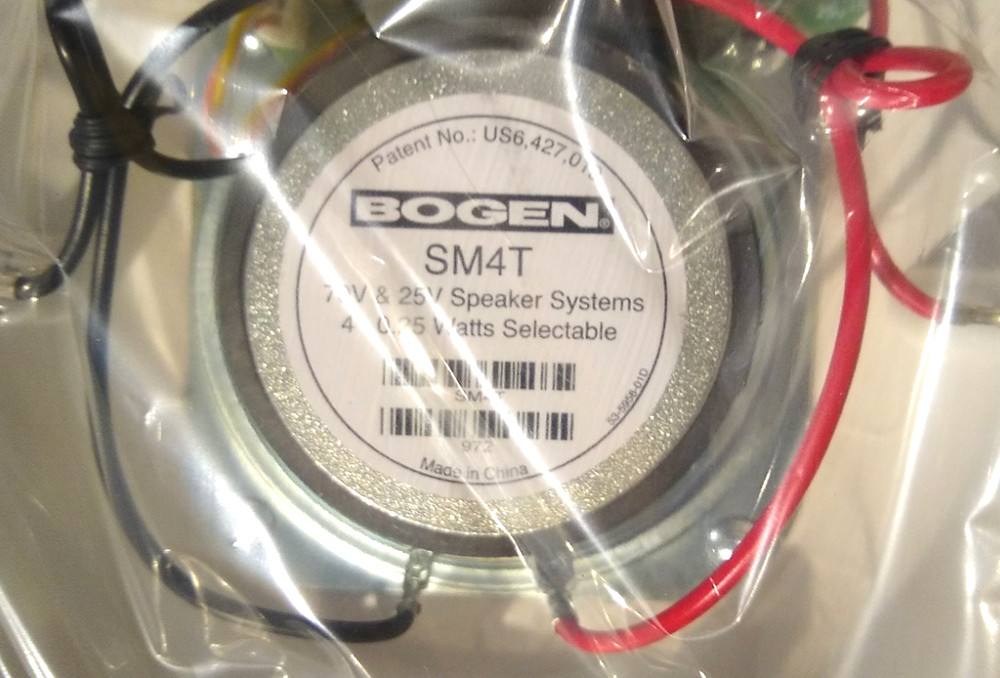 Bogen SM4T Easy Install 4W Ceiling Speaker W/ Volume Control, 25V 70V PA Systems
