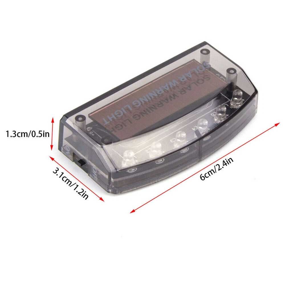 Solar-Powered LED Dummy Alarm Light - Anti-Theft Security Warning Flash Light