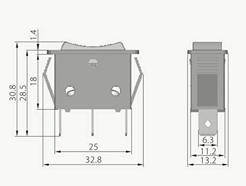 3-Pin 3-Way Push Button Switch Compatible with INTEX 70110 Pool Pump 16A 125V