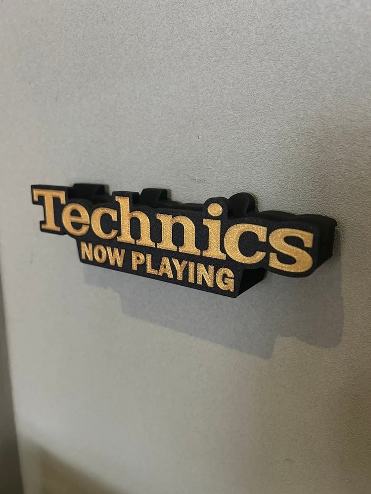 Custom Made Technics GLD-LTD Playing Now Vynil Stand Wall mounted