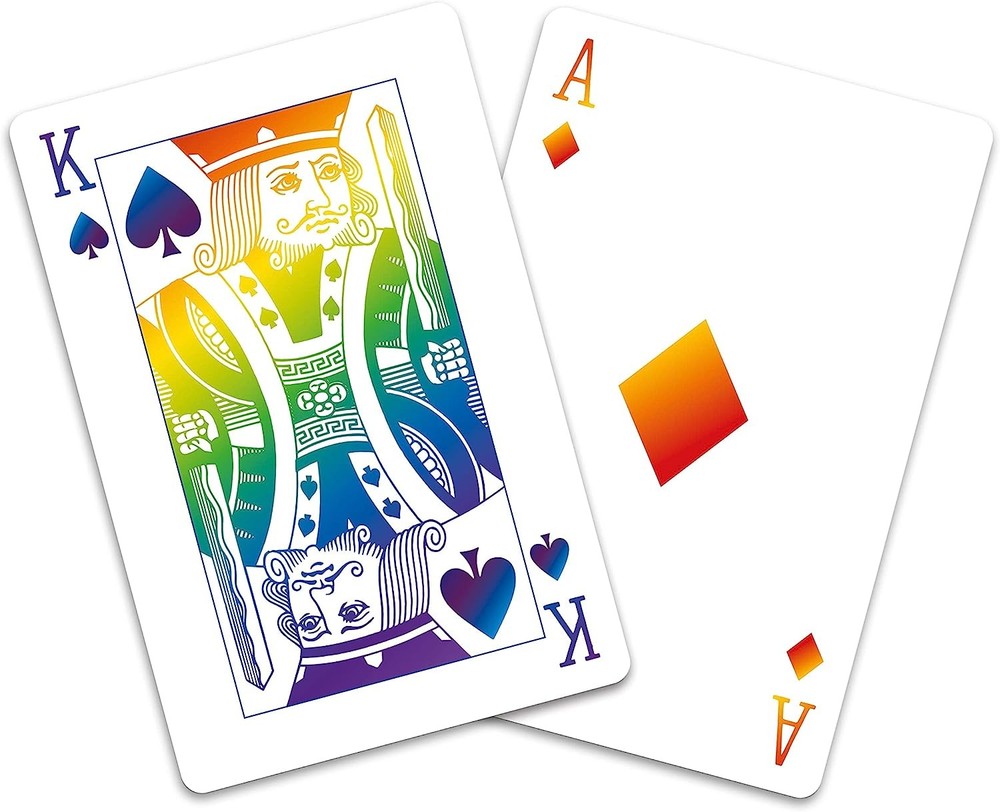 Winning Moves Games Waddingtons No 1 Rainbow Playing Cards New!