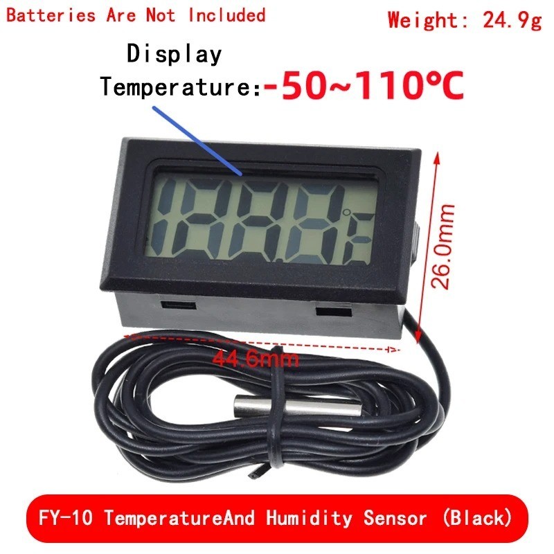 Mini LCD digital thermometer used for freezer temperature - 50-110℃ refrigerator