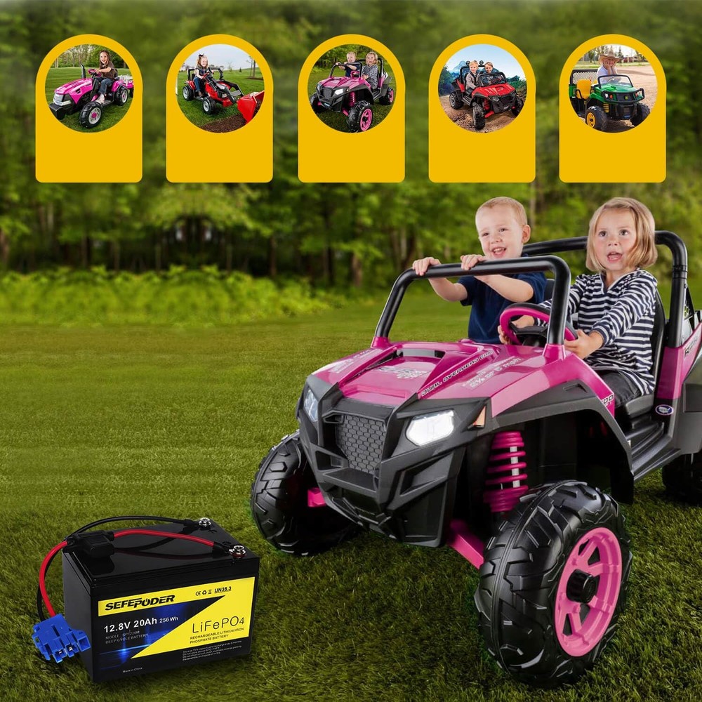 SEFEPODER Replacement Battery Compatible with Peg Perego 12 Volt Ride on...