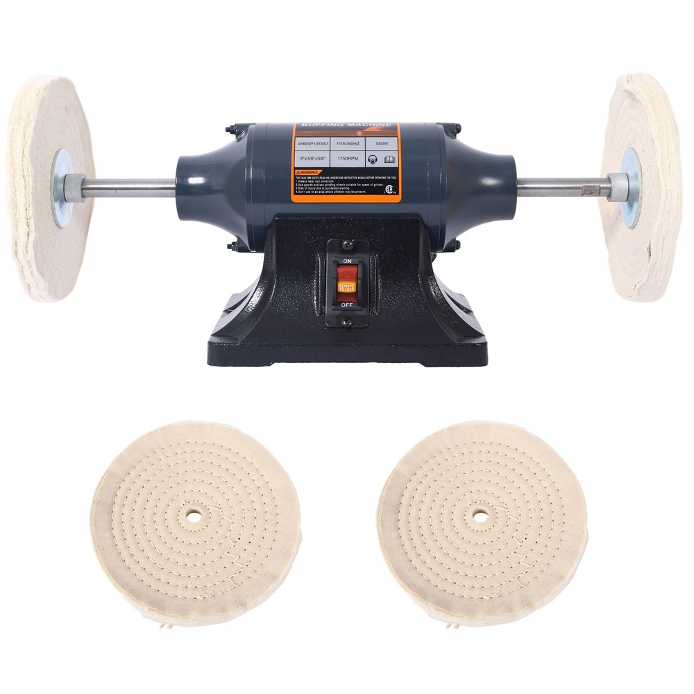4pack 8 Inch Bench Buffer Polisher Buffer Benchtop for Jewelry Plastic Polishing