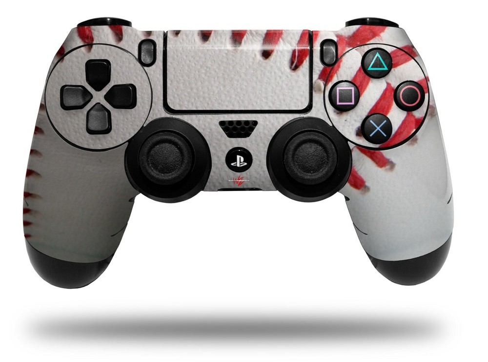 Skin for Sony PS4 Controller Baseball