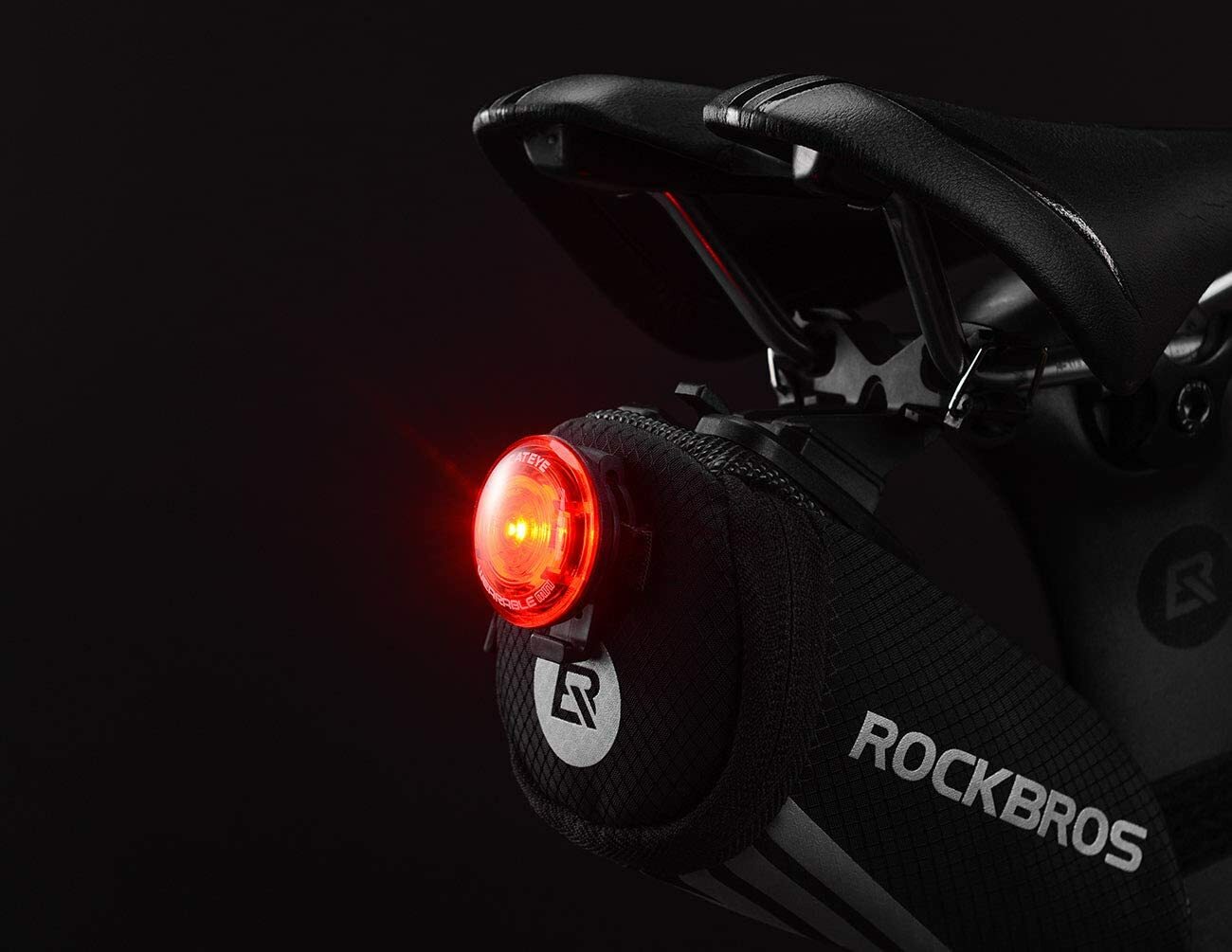 ROCKBROS Bike Saddle Bag Under Seat Pouch Portable Quick Release Tail Bag 1L