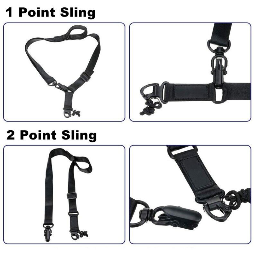 Adjustable Multi-function Two Point Tactical Rifle Sling Hunting Nylon Gun Strap