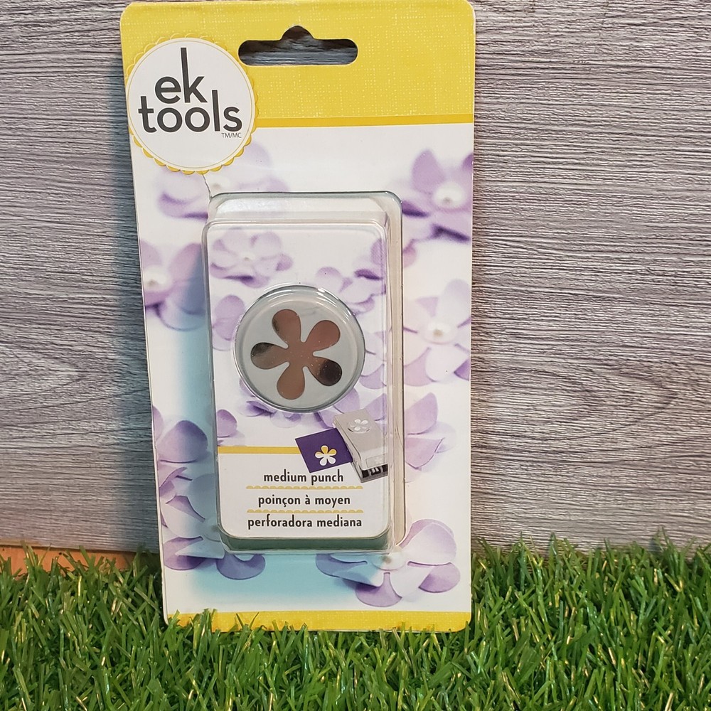 EK Tools - Medium Punch - RETRO FLOWER - Approx. 1" - 54-20077