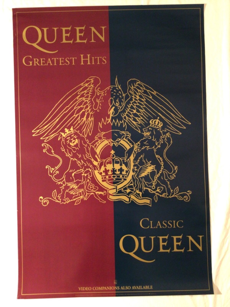 Queen 1992 Promo Poster Classic Queen Greatest Hits