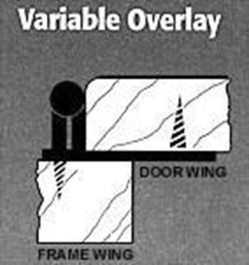 Pair Variable Overlay Self Closing Copper Hinges L-H0103AC-SR-O