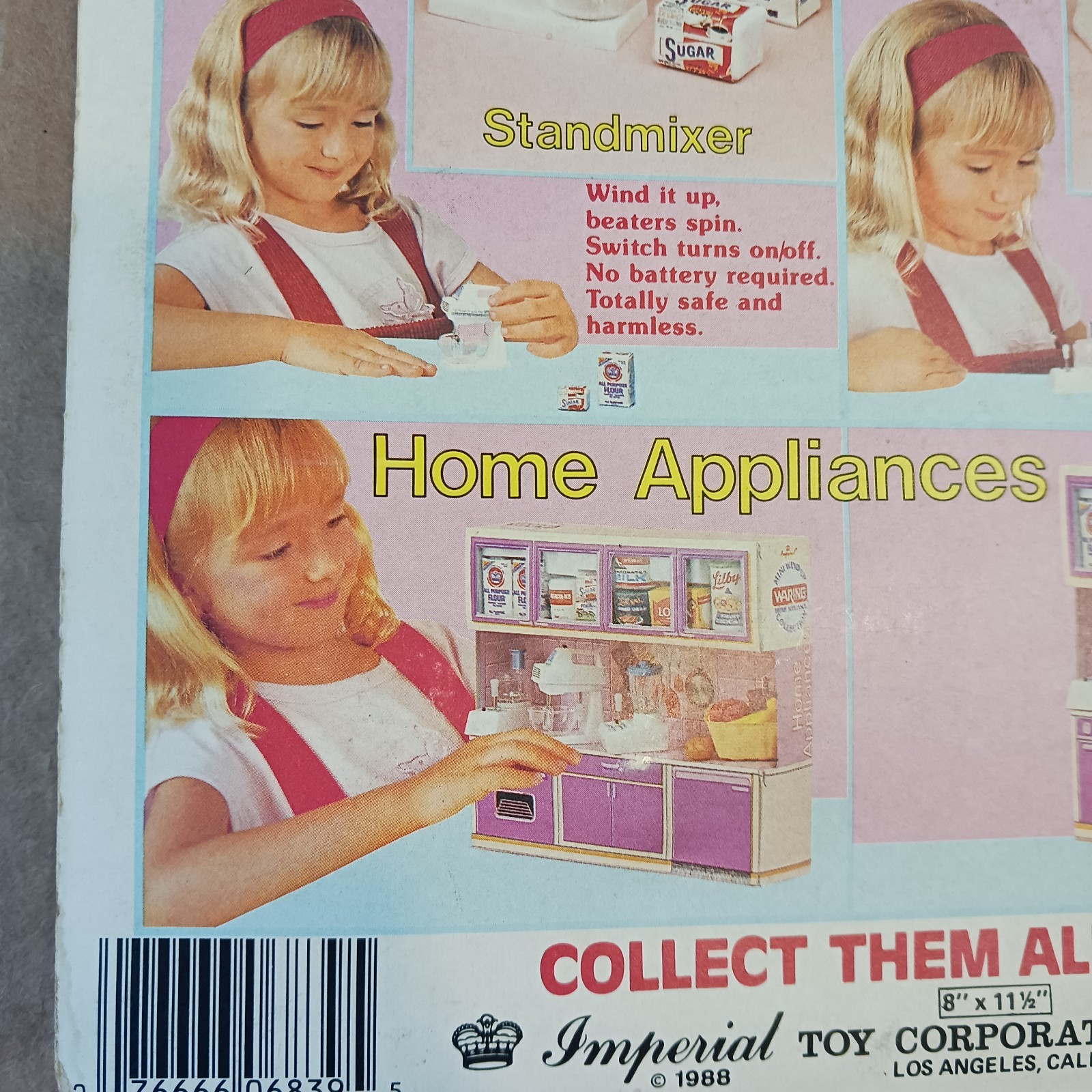 Vintage 1988 NOS Imperial Toy Corp. Mini Wind-Up Home Appliances Collection 6839