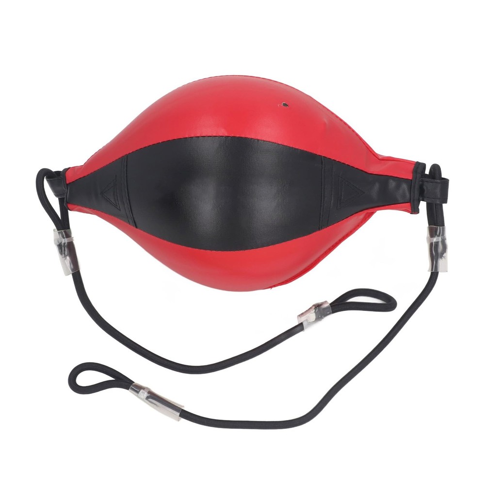 Double End Punching Bag PU Leather Boxing Reflex Ball Training Adjustable