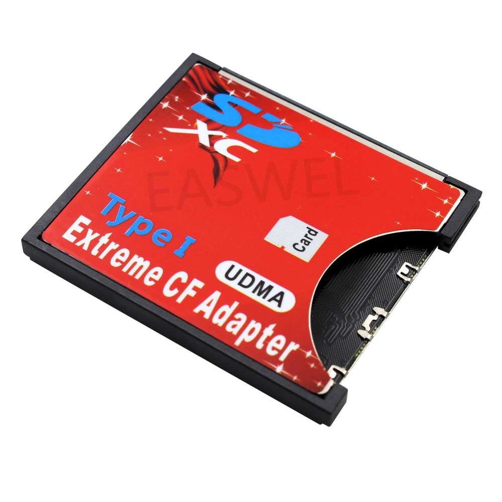 Speed SDXC SDHC SD To CF Memory Card Compact Flash Card Reader Adapter Convertor