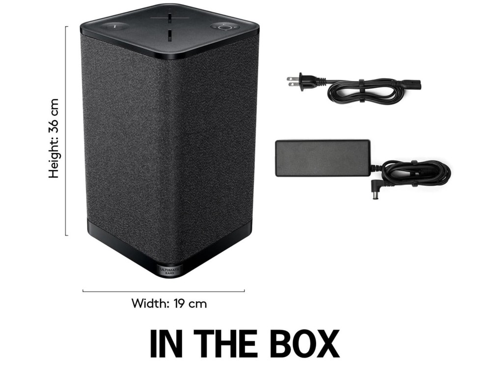 New Ultimate Ears HYPERBOOM Black IPX4 Portable Wireless Bluetooth Speaker