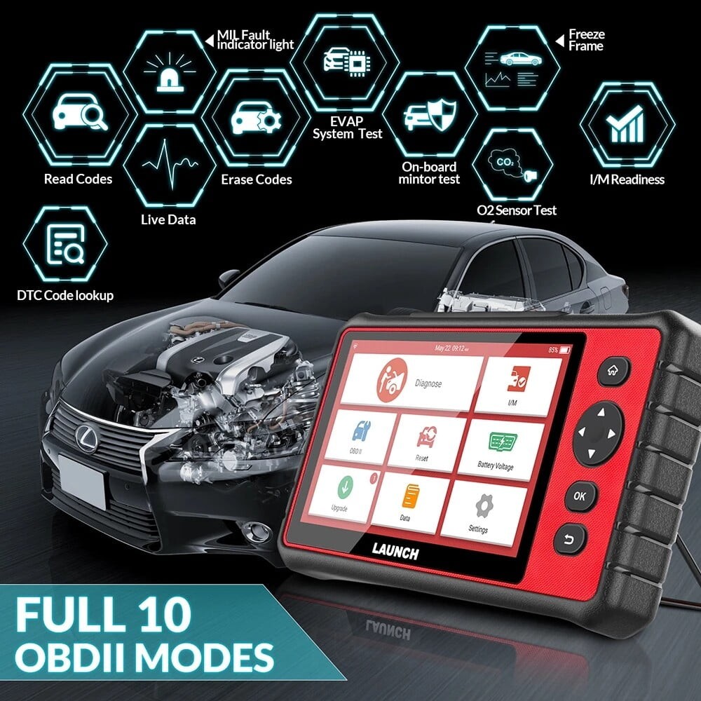 LAUNCH CRP909 All System OBD2 Scanner Car Diagnostic Tool Key Coding TPMS