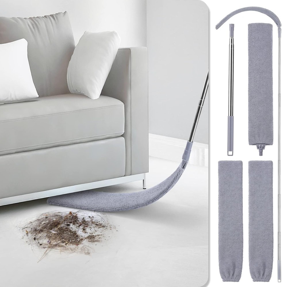 Retractable Gap Dust Cleaner Microfiber Dusting Cloths & 30-100 inch