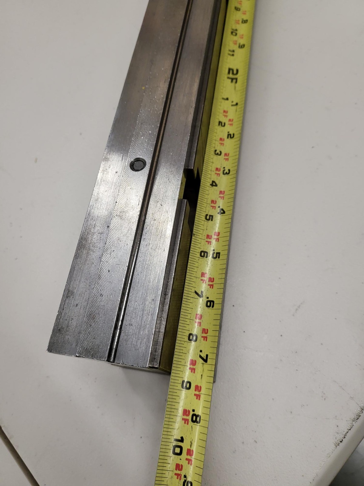 Press Brake 2V Die Holder 2.25" Tall X 2.362" Wide 32.87" Quick Change Die Rail