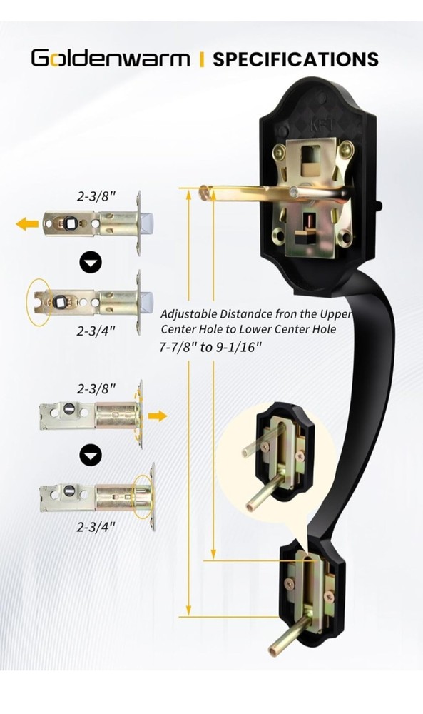 Golden Warm Entrance Lock