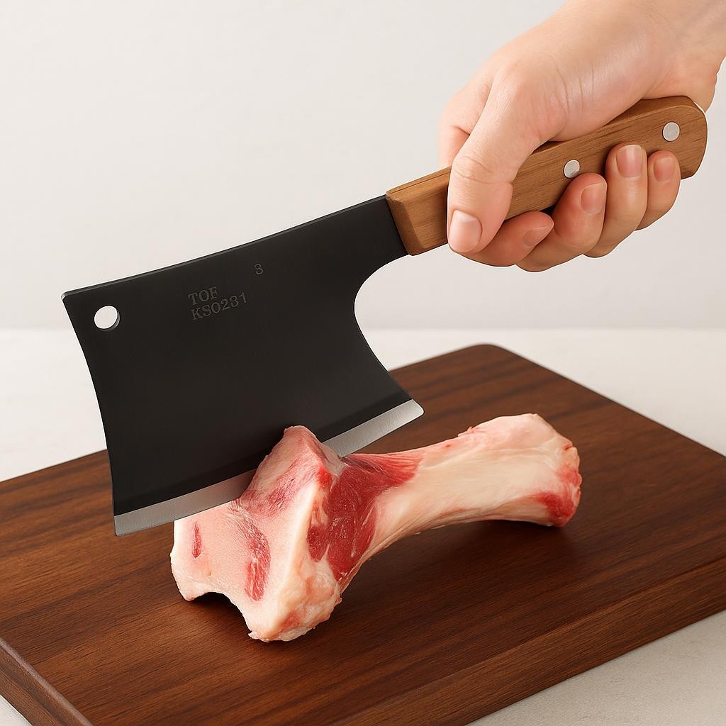 Meat Cleaver Butcher Knife Heavy Duty Bone Chopper Axe for Kitchen 6 '' Bones 🔥