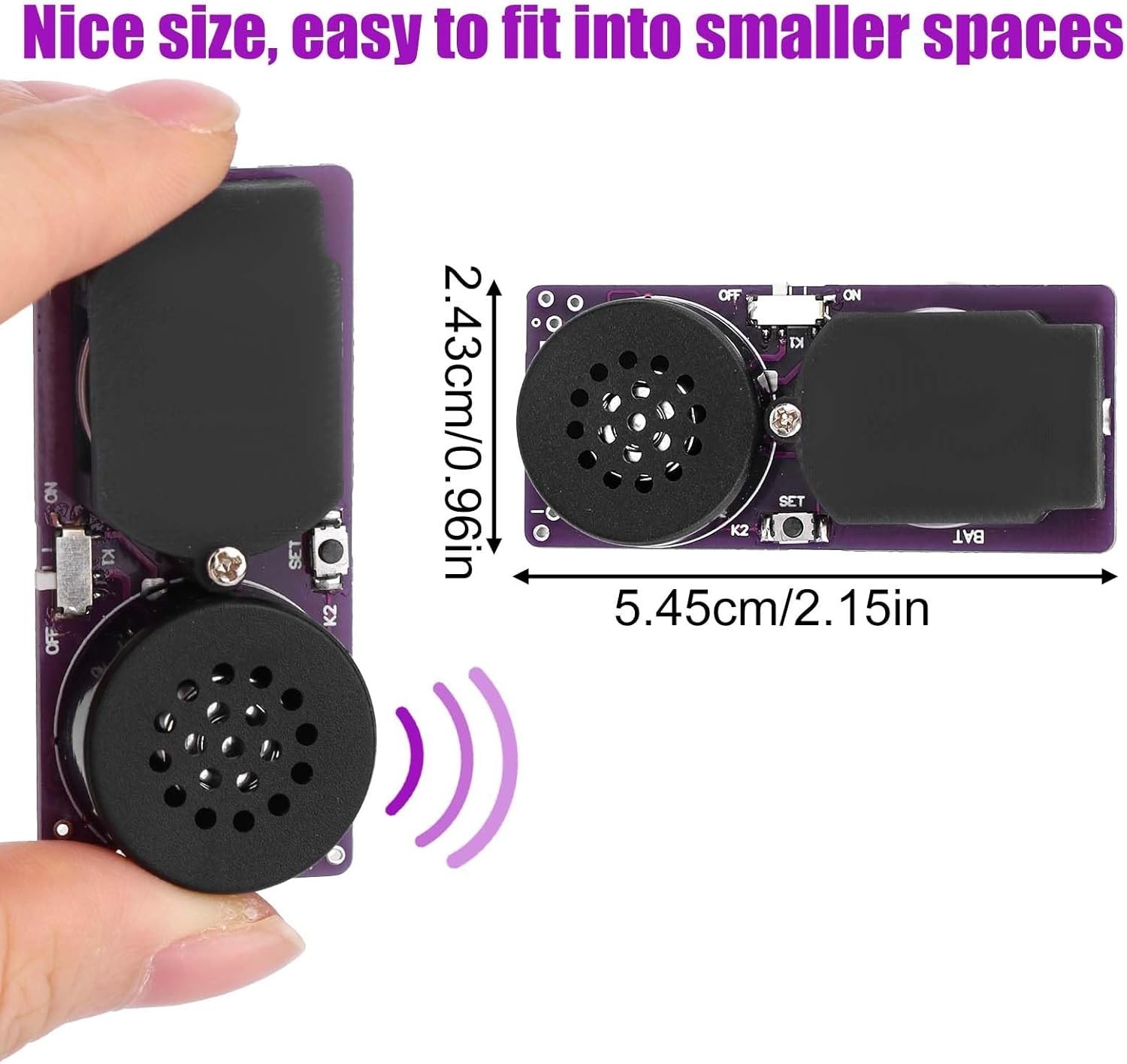 Prank Fart Pooter Noise Maker with 20 Fart Sounds, Compact Battery Operated