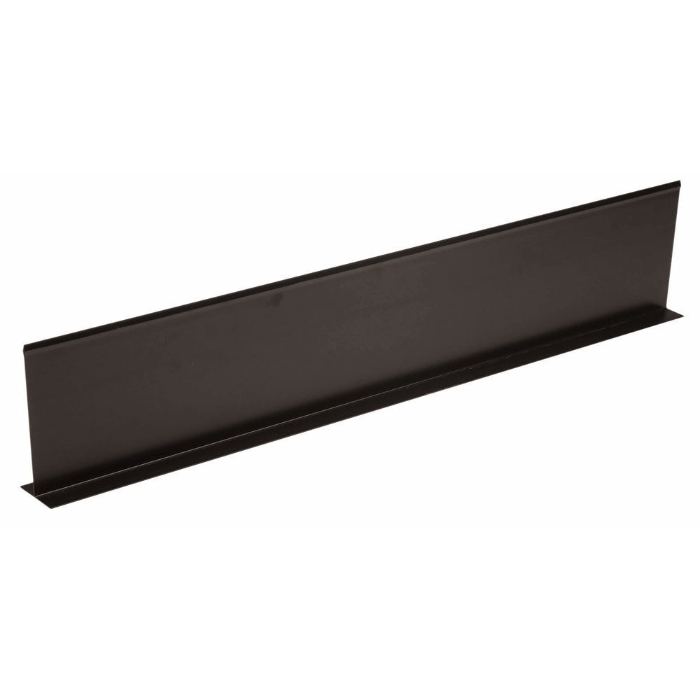 Shelf Divider T Shape Black Plastic - 36" L x 7" H