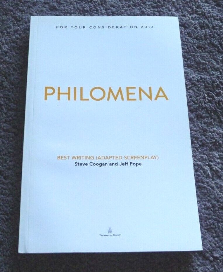 Based on True Story PHILOMENA Script Book FYC For Your Consideration SCREENPLAY