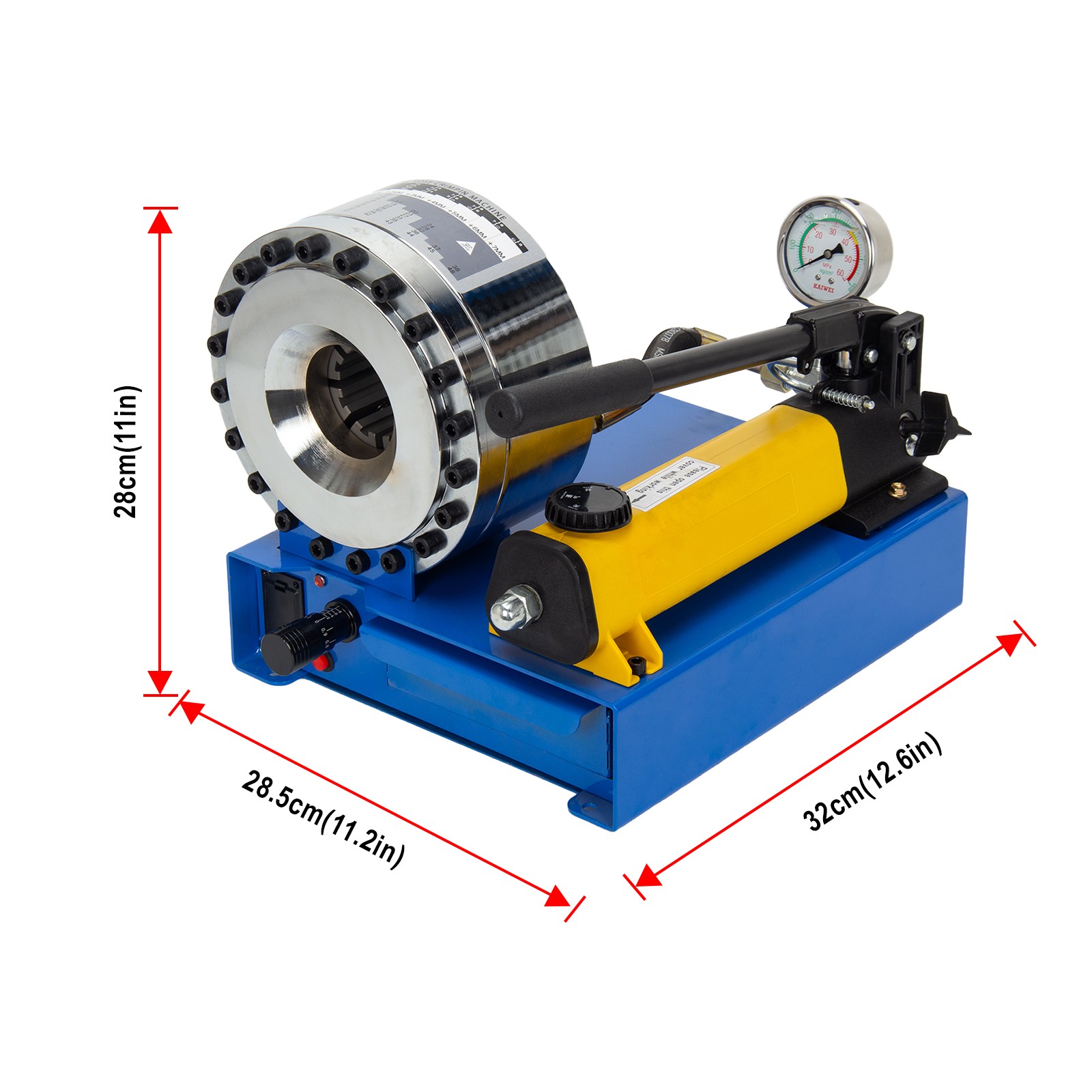 Portable Hydraulic Hose Crimper Pipe Crimping Machine 5600KN With 9 Sets Dies