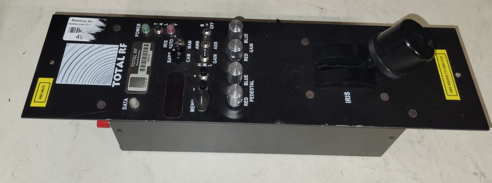 Total RF Camera Control panel with V-mount camera receiver for data and tally