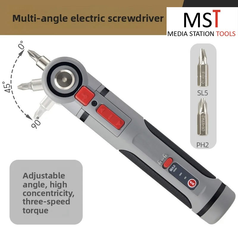 MST 3 Speed Multi Angle Electric Screwdriver Adjustable Mini GRIP Handheld USB C
