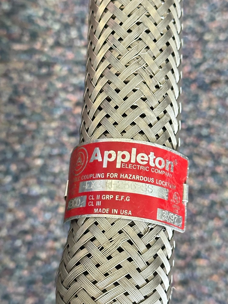 APPLETON EXGJH-236-SS, Explosion Proof Flexible Conduit Coupling, 3/4" x 36"
