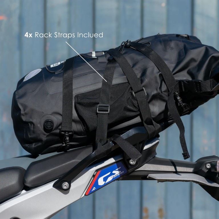 Pyramid Black Waterproof 35L Motorcycle Backpack