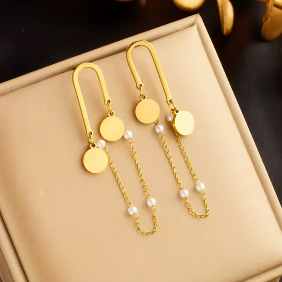 Waterproof, Non-tarnish: Geometric Earrings