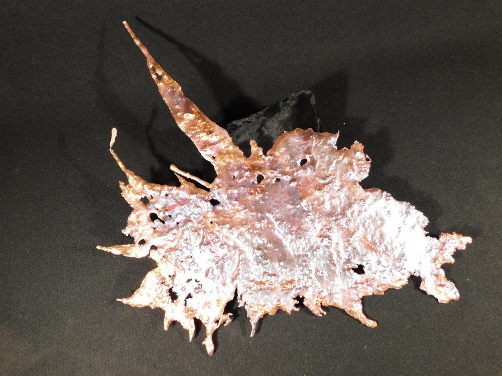 BIG! Bright Solid Solid COPPER Splash ART Sculpture Arizona 431gr