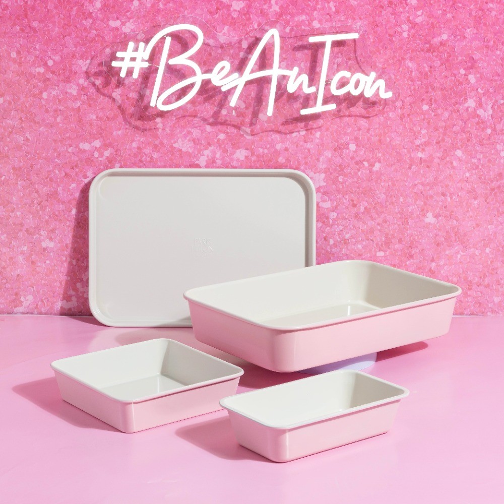 4-Piece Ceramic Nonstick Bakeware Set for Kitchen with Baking Sheet Pan, Cookie