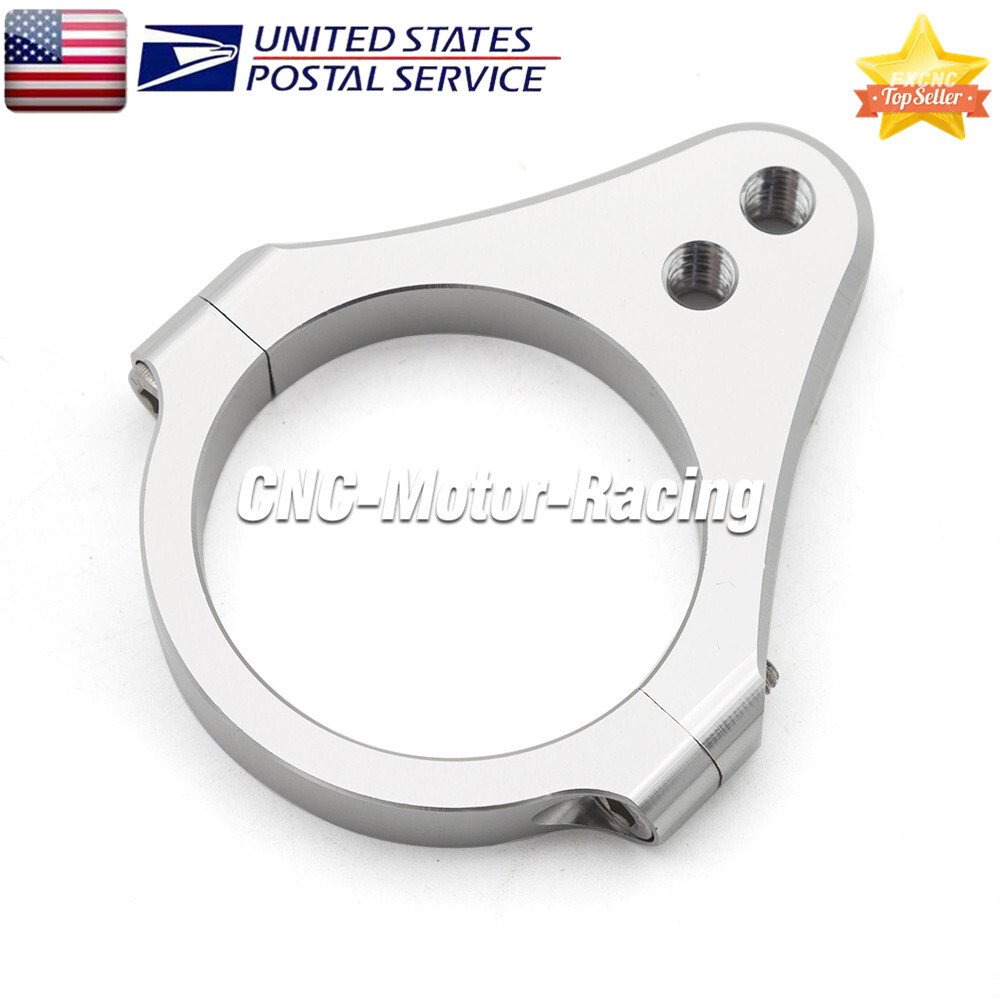 51mm CNC Universal Motorcycle Steering Damper Fork Frame Mount Clamp Bracket