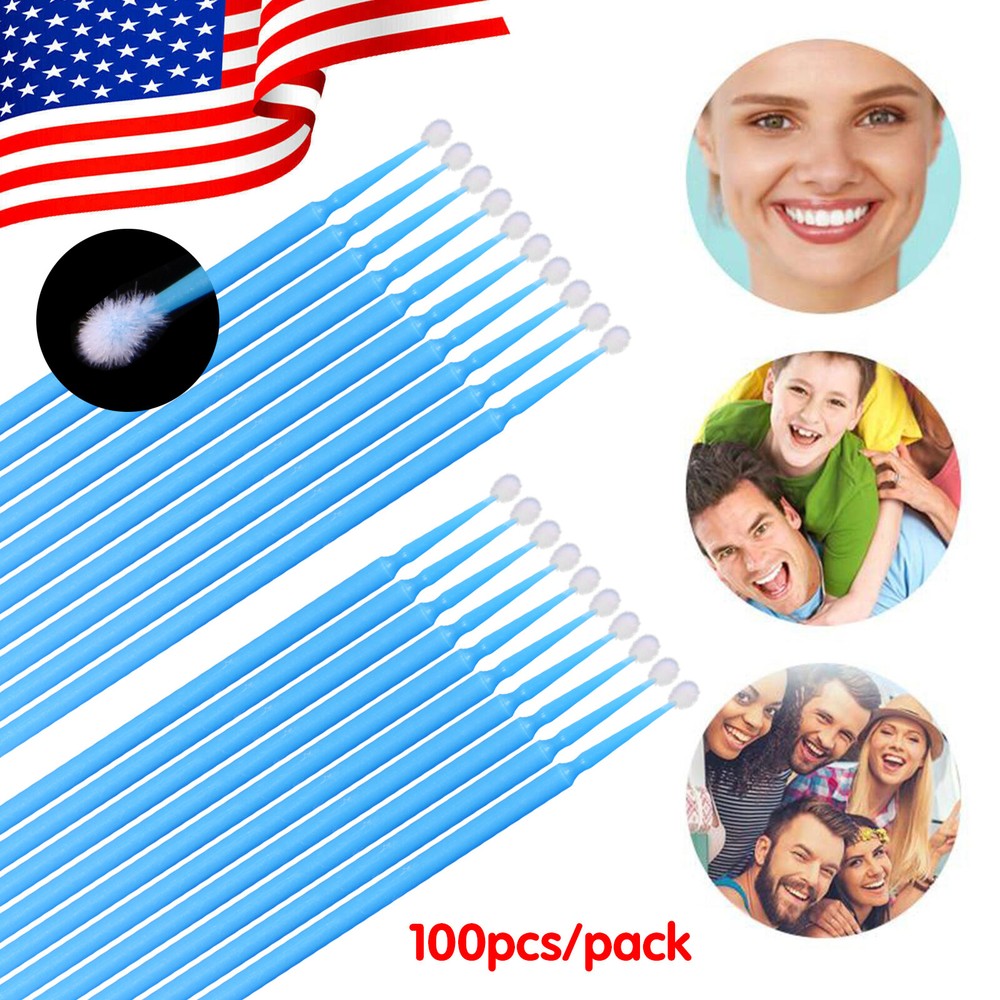 400-Piece Micro Brush Applicator Tips Set for Dental Use