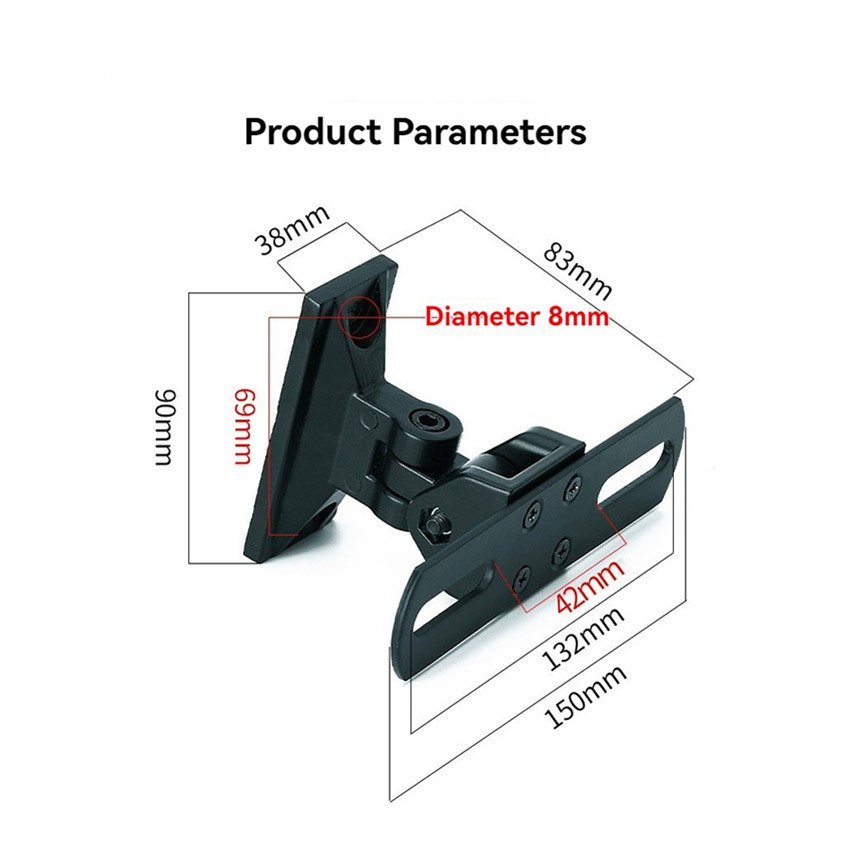 Speaker Mount Bracket Adjustable Speaker Wall Mount Brackets Speaker Stand 2PCS