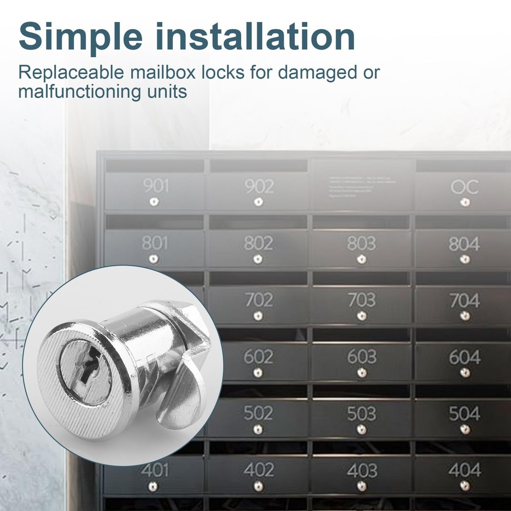 MP4946 Mailbox Lock Replacement Compatible with Cutler-Federal Silver