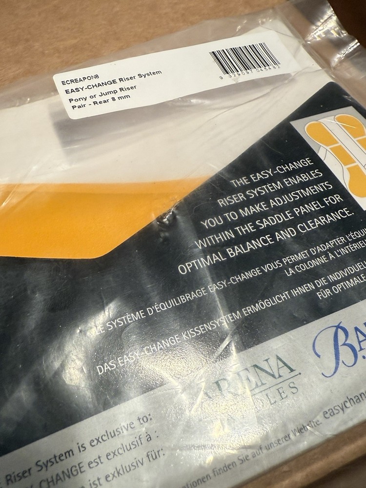 Wintec Bates Easy Change Riser System. Pair - Pony Or Jump Riser. Rear 8 mm.