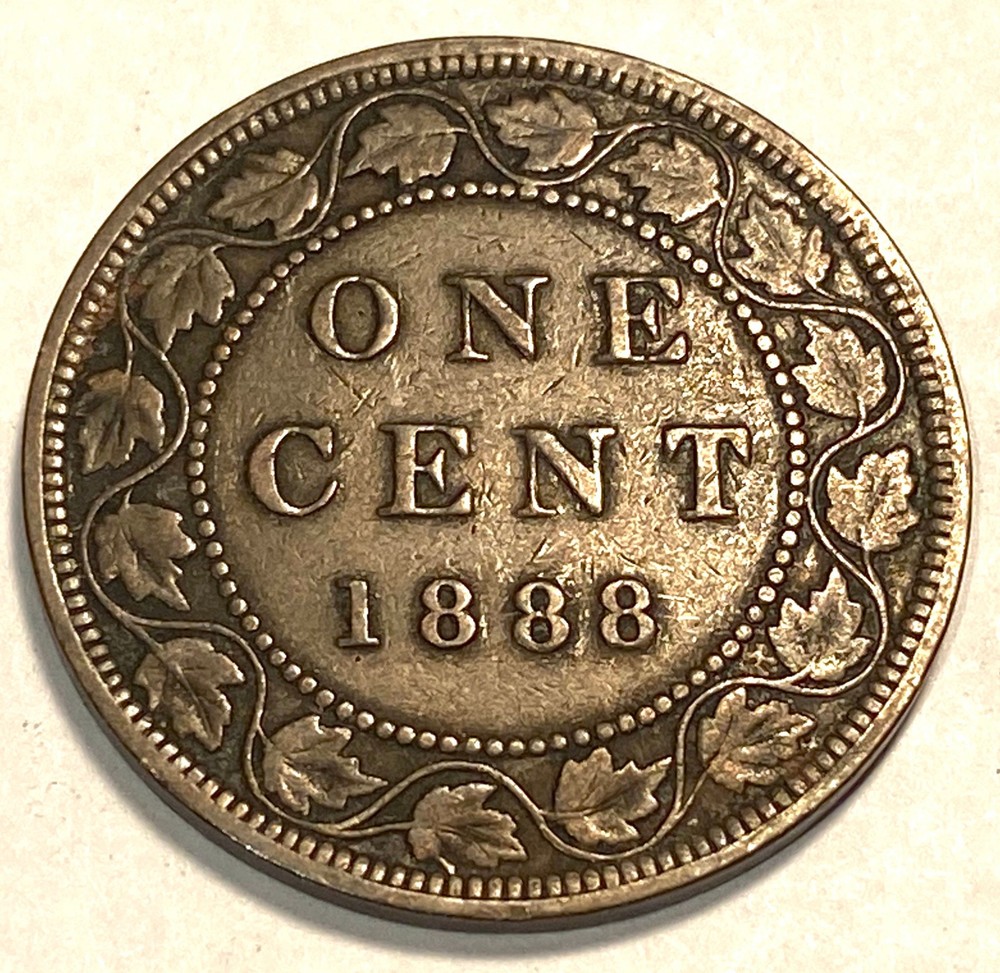 1888 Canada Large Cent Higher Grade #9