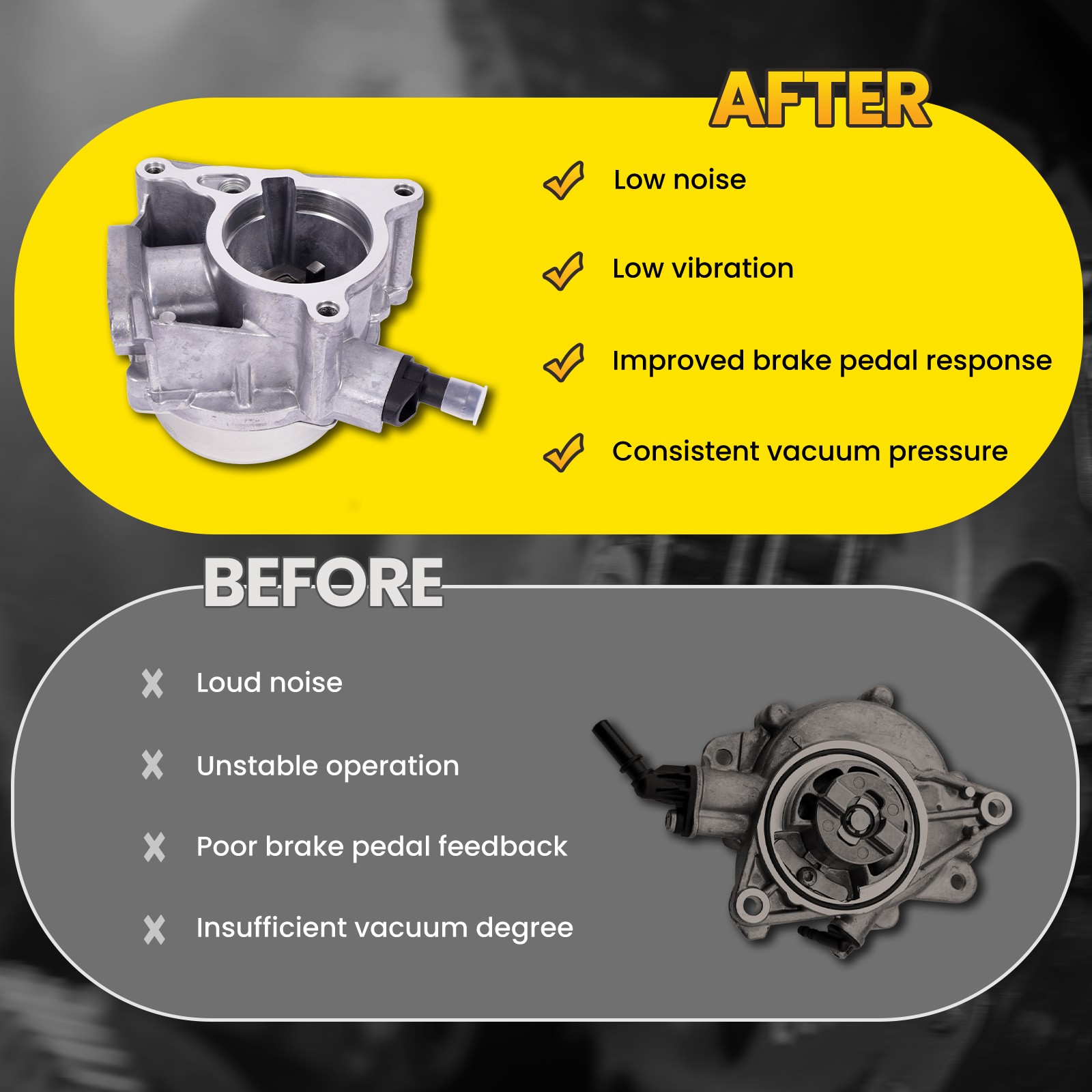 Vacuum Pump for Audi A3 TT Quattro Volkswagen CC Eos GTI Jetta Passat Tiguan