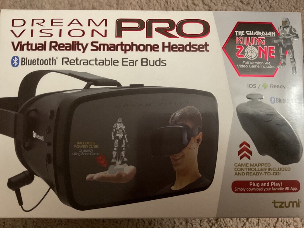 NEW VR GAMING DREAM VISION PRO Virtual Reality Smartphone Headset ISO/ Ready