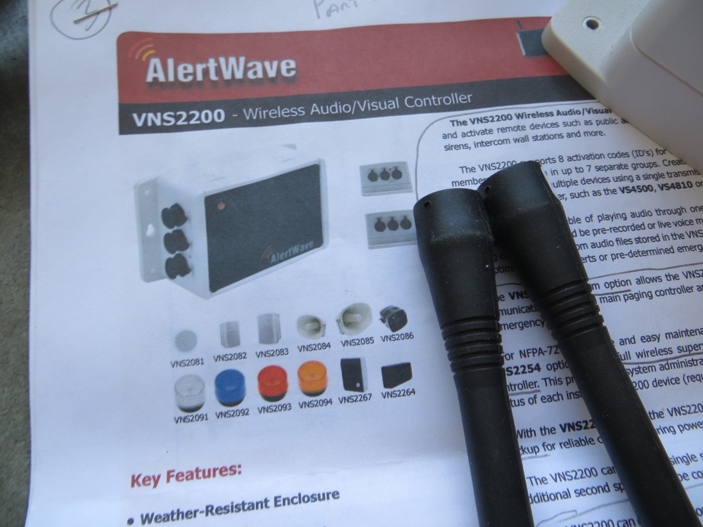 Visiplex Alert System 2 AV CONTROLLERS 4 SPEAKER SYSTEM