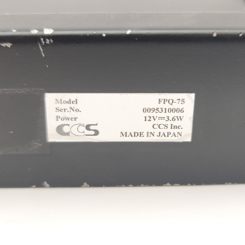 CCS FPQ-75 Square Diffused Low Angle Machine Vision Light Source Red 12VDC