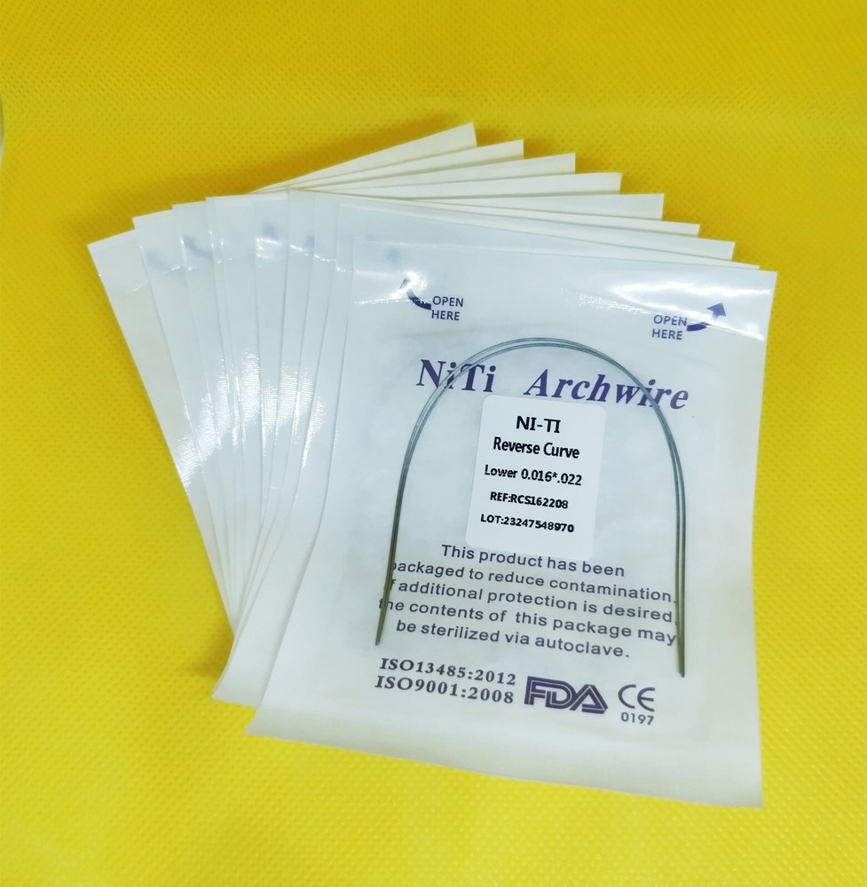 5Pack Dental Orthodontic Super Elastic Reverse Curve NITI Arch Wire Rectangular