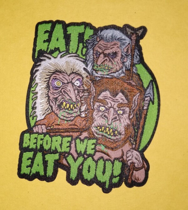 PATCH - "Eat!" - Troll 2 movie - woven, iron on horror patch, goblins