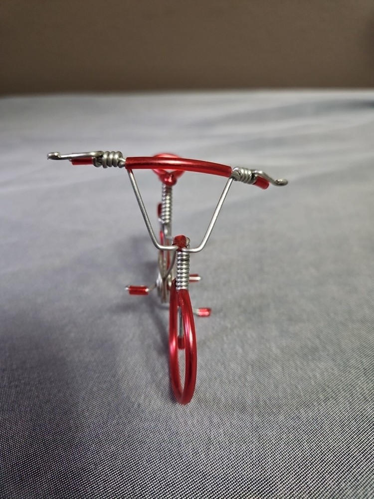 Wire Art BMX Bicycle Hand Made Red